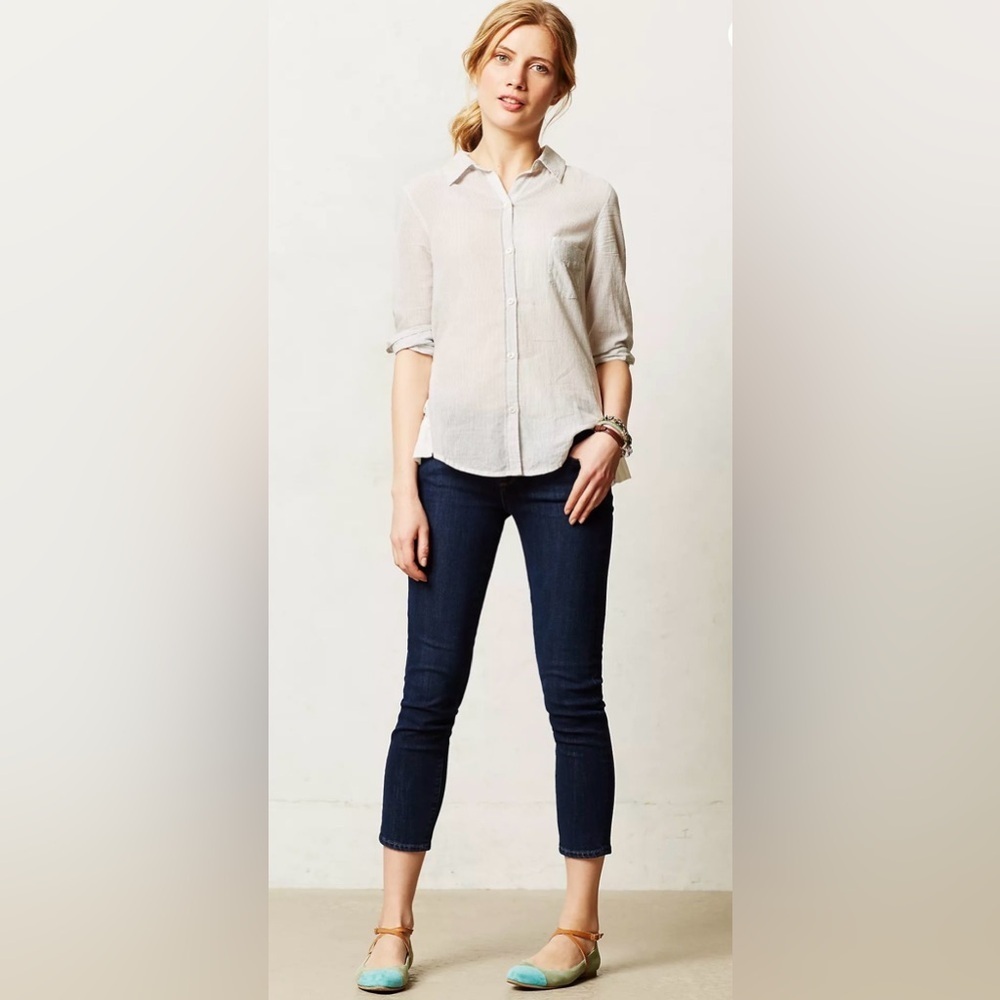 PAIGE Kylie Crop Dark Indigo Skinny Jeans